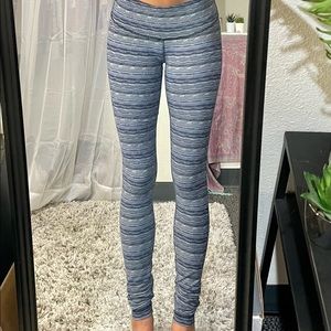 Lululemon leggings blue striped